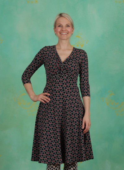 Kleid, Cold Days Hot Knot Robe, super-cherry-dot