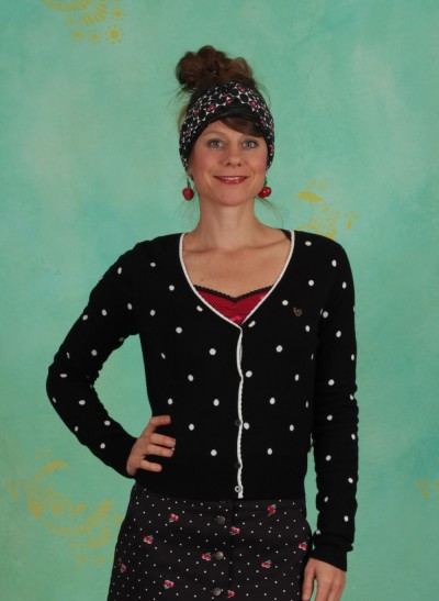 Cardigan, Powerdots Cardigan, super-black-dot