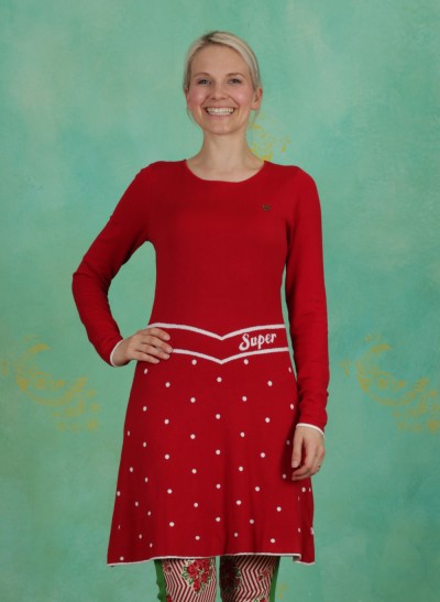 Kleid, Punktemädel Dress, super-red-dot