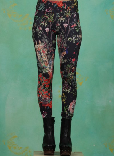 Leggins, Geisha Garden Pants, secret-garden