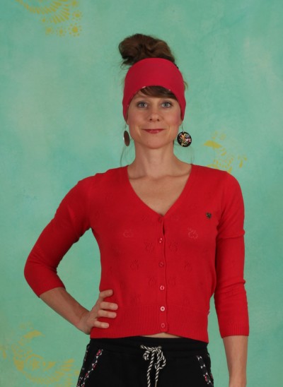 Cardigan, Sweet Petite Cardy, red-apple