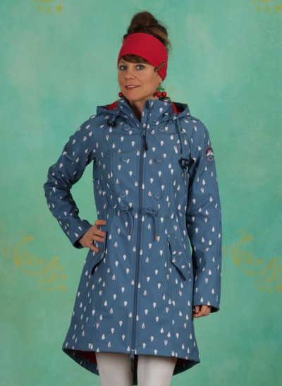 Mantel, Swallowtail Promenade Coat, baltic-sea-drops