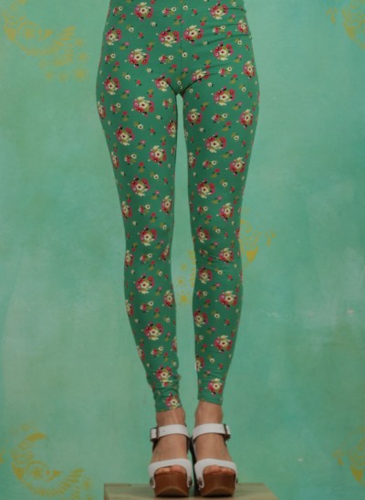 Leggins, Who Let The Fox Out Legs, jungle-flowers