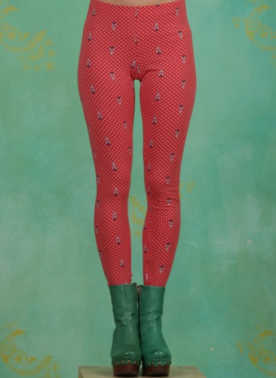 Leggins, Who Let The Fox Out Legs, red-tippi-dots