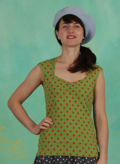 Top, Merci Cherie Top, strawberry-soucre