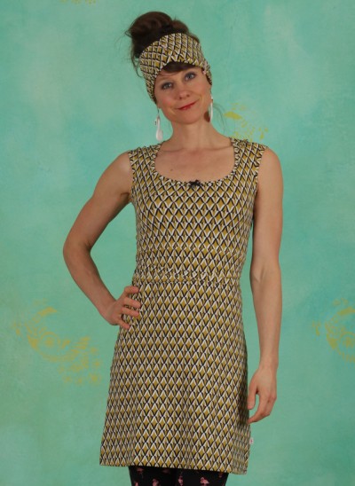 Kleid, Flamingo Bingo Dress, tiki-gold
