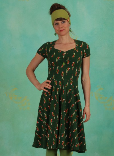 Kleid, Heart On Fire Robe, parrot-parody