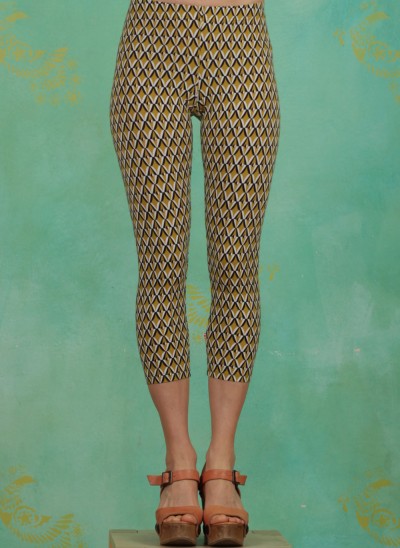 Leggins, Happy Holiday  Legs, tiki-gold