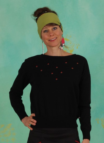 Pullover, Rosebud Pullover, romantic-black