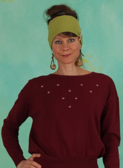 Pullover, Rosebud Pullover, romantic-rumba-red
