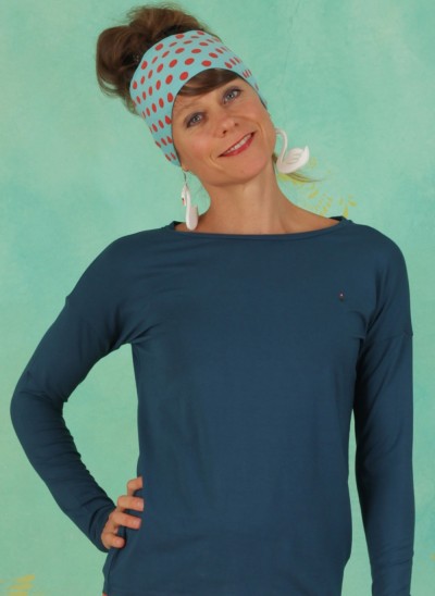 Shirt, Logo Flow Slow Longsie, harbor-blue