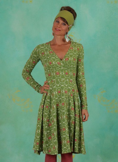 Kleid, Autumn Saloon Robe, flowery-willow