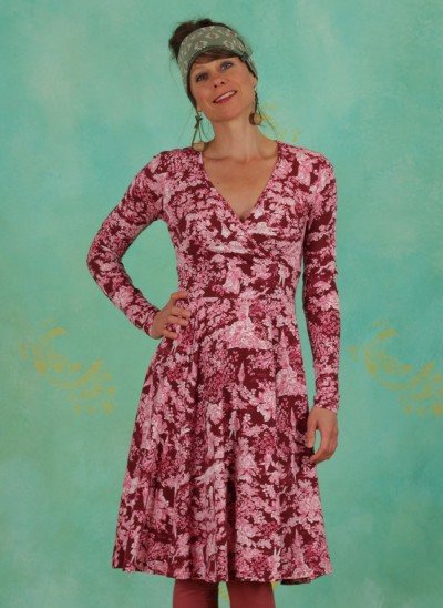 Kleid, Autumn Saloon Robe, toile-de-romantic
