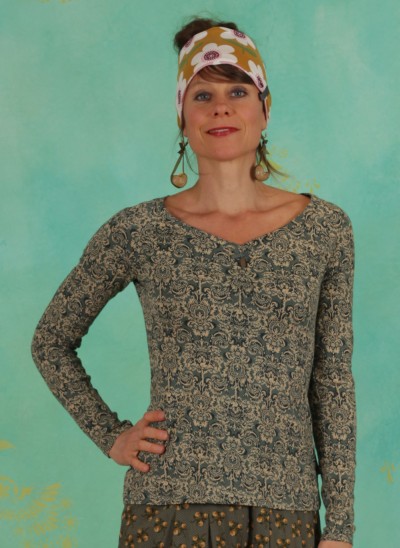 Shirt, Savoir Vivre Longsie, pattern-poetry