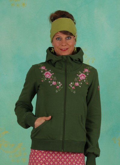 Zipper, Aura Paramour Jacket, garden-green
