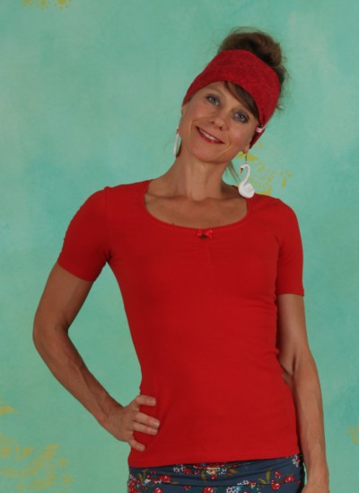 Shirt, Logo Balconette Tee, just-me-in-red