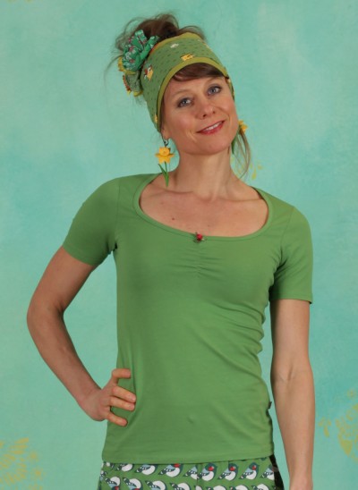 Shirt, Logo Shortsleeve Feminin, clarify-green