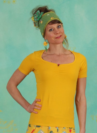 Shirt, Logo Shortsleeve Feminin, healing-yellow