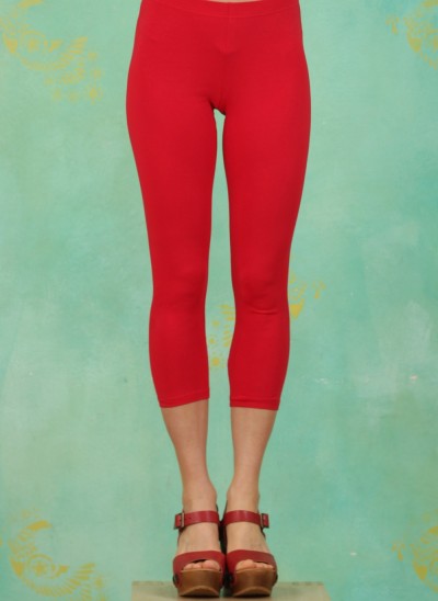 Leggins, Logo ¾ Leggings, strong-red