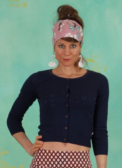 Cardigan, Logo Cardigan Roundneck Short, blue-anchor-ahoi
