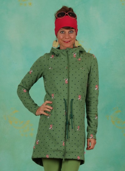 Zipper, Cosyshell Hooded Long, english-garden