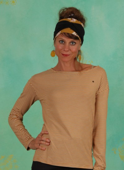 Shirt, Sweet Sailorette, soft-golden-stripes