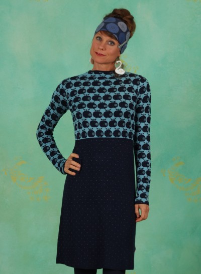 Kleid, Stricklizzi, knit-blue-apple