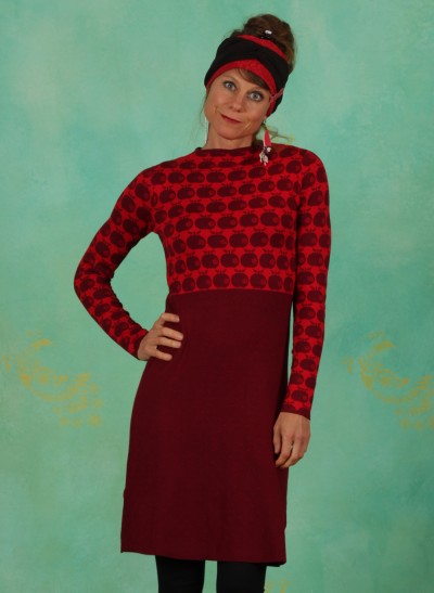 Kleid, Stricklizzi, knit-red-apple