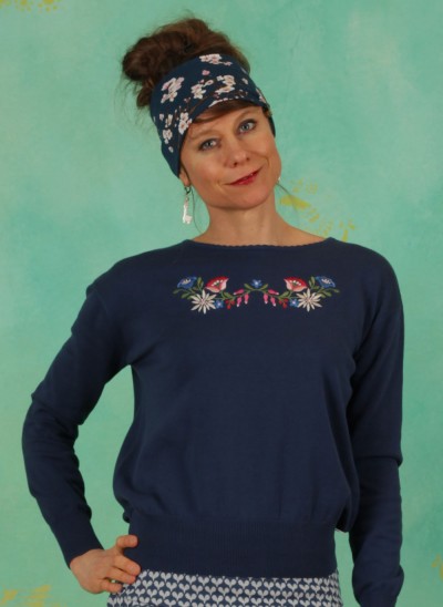 Pullover, Stick am Stück, proud-edelweiss