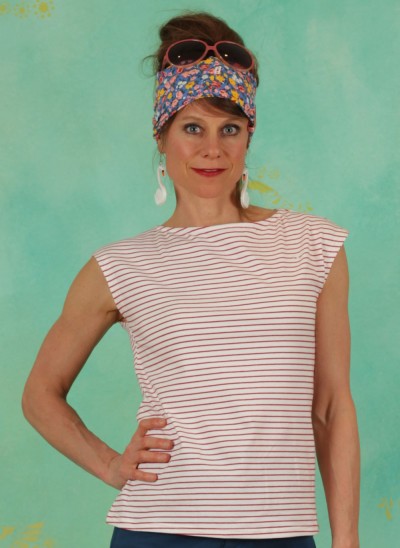 Top, Boxy Babe, picknick-stripes