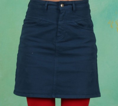 Rock, High Waist Yoke, wild-sea-blue
