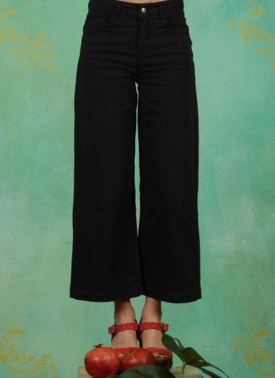 Hose, High Waist Culotte, moonless-night