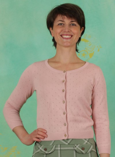 Cardigan, Welcome to the Crew, soft-bloom-dots