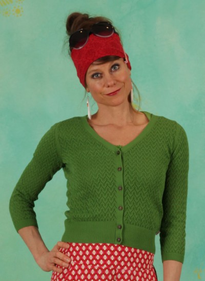 Cardigan, Sweet Petite, juicy-grass-zig-zag