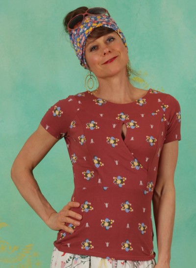 Shirt, Fly Away with Me, fiori-amori