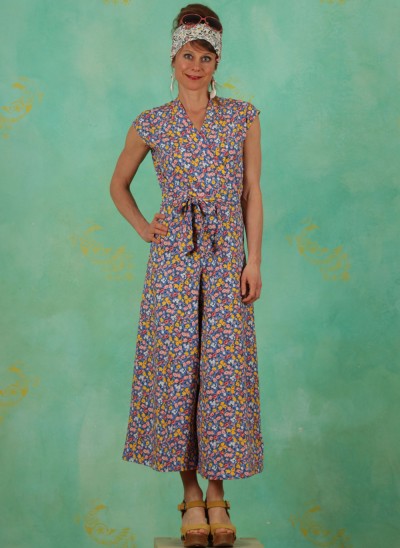 Jumpsuit, Hello Fritjes Culotte, fiori-nostalgia