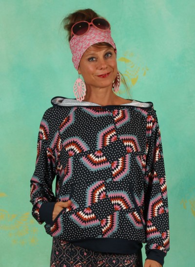 Hoody, Mors Mors , rainbow-ikat