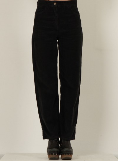 Cord-Hose, High Waist Olotte, soft-black