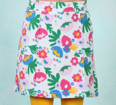 Frottee-Rock, Sweet Spot , happy-flower-party