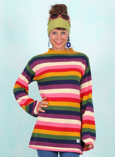 Longpullover, Sunset Sweetie, crayon-wave-knit