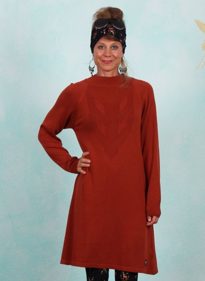 Kleid, Braided and Easy, spicy-me-brown