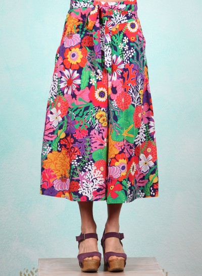 Hose, Flotte Culottes, coral-flower