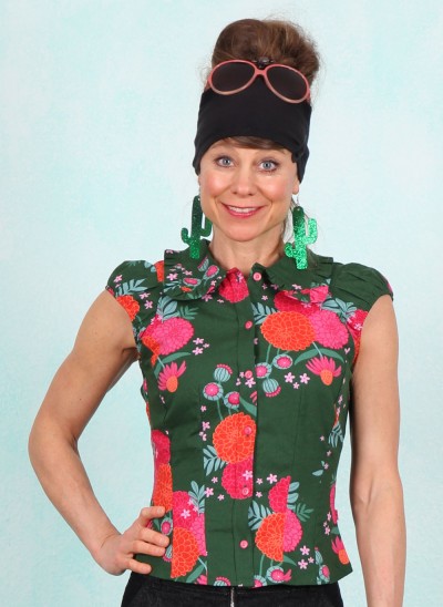 Bluse, Que sera, sera, blooming-soft-flowers