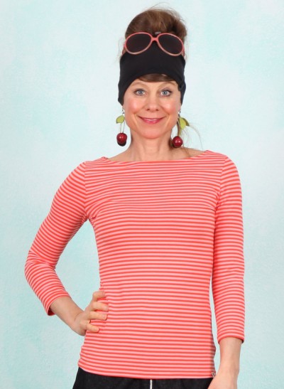 Shirt, Oh Marine, red-viva-el-sol-stripe