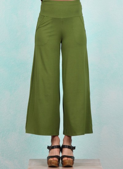 Culotte, Cul de Berlin, tropical-harmony-green