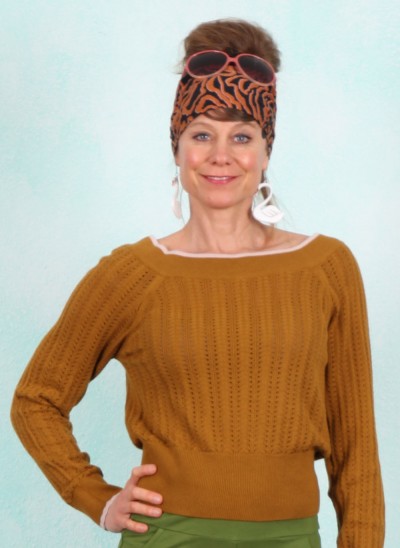 Pullover, Delicious Summer, sweet-honey-brown-knit