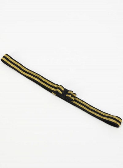 Gürtel, Glamour All Day Long, black-glitter-belt