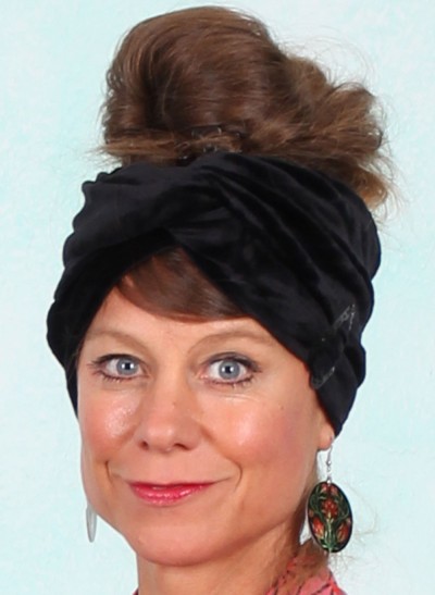 Nicki-Haarband, Velvet Knot, fairytale-of-the-crane-black