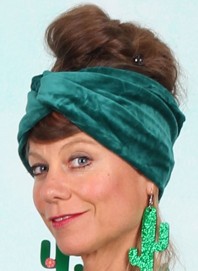 Nicki-Haarband, Velvet Knot, fairytale-waterlily-green