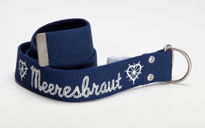 Gürtel, Mermaid-Belt, blue canvas